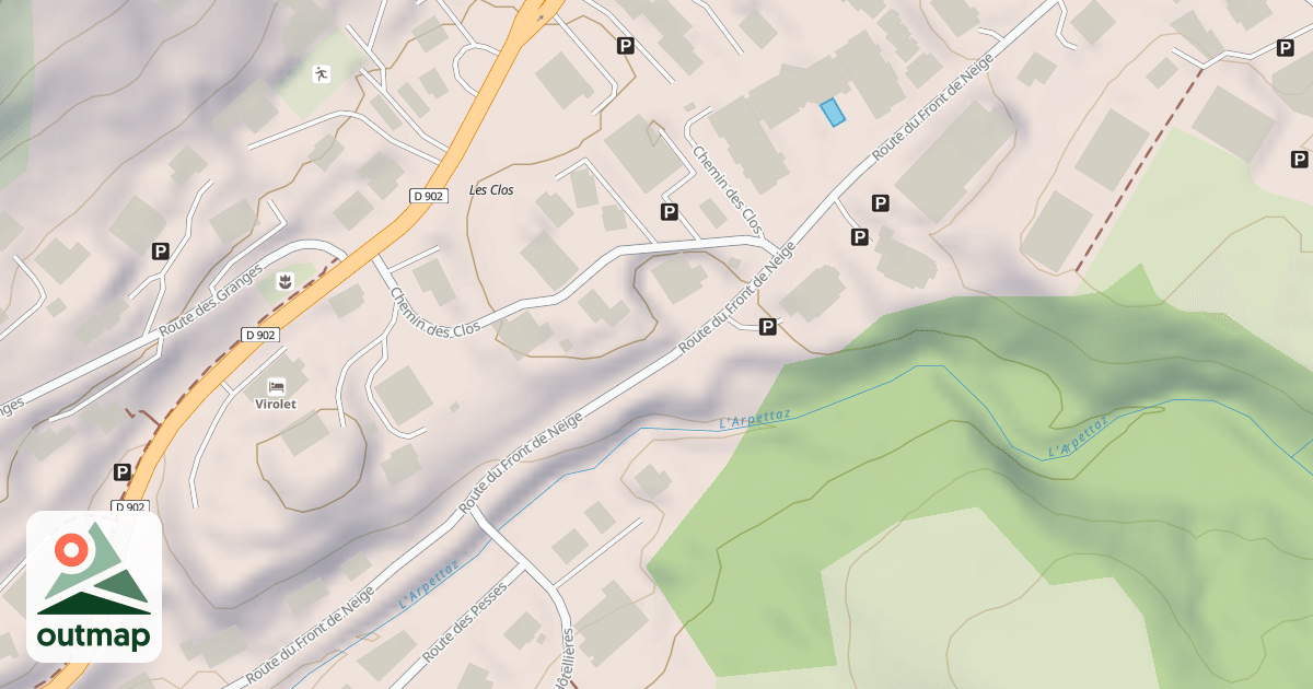 Map of Climbing Boulder