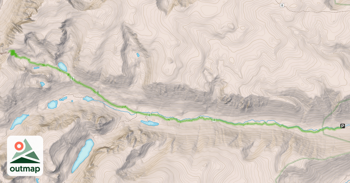 Map of Lake Fork Trail
