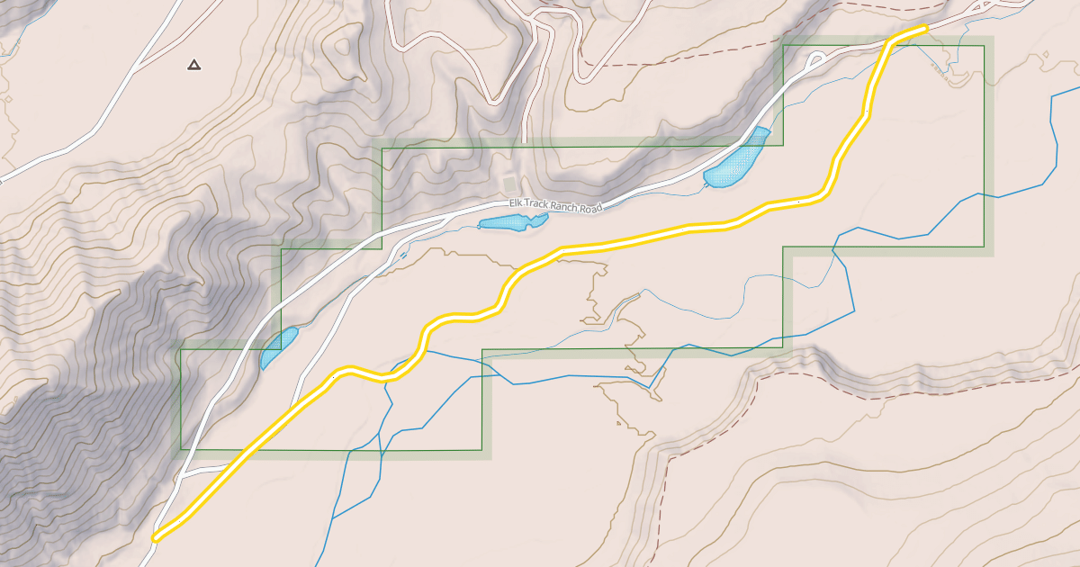 Map preview of Fish Creek Road Snowmobile Trail