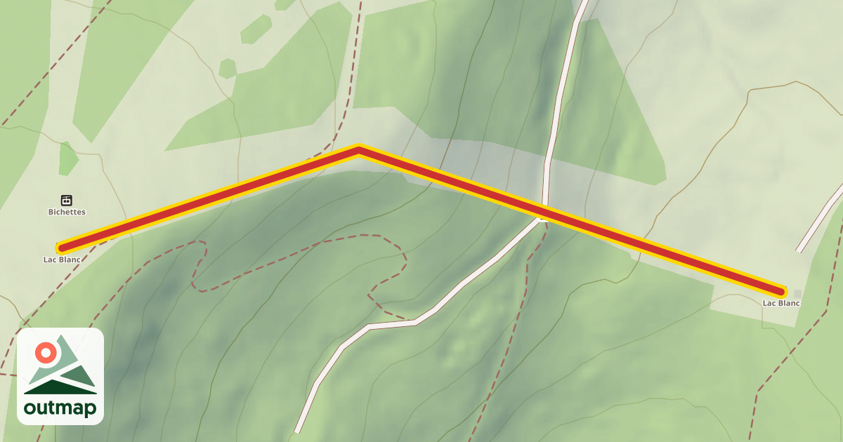 Map of Lac Blanc