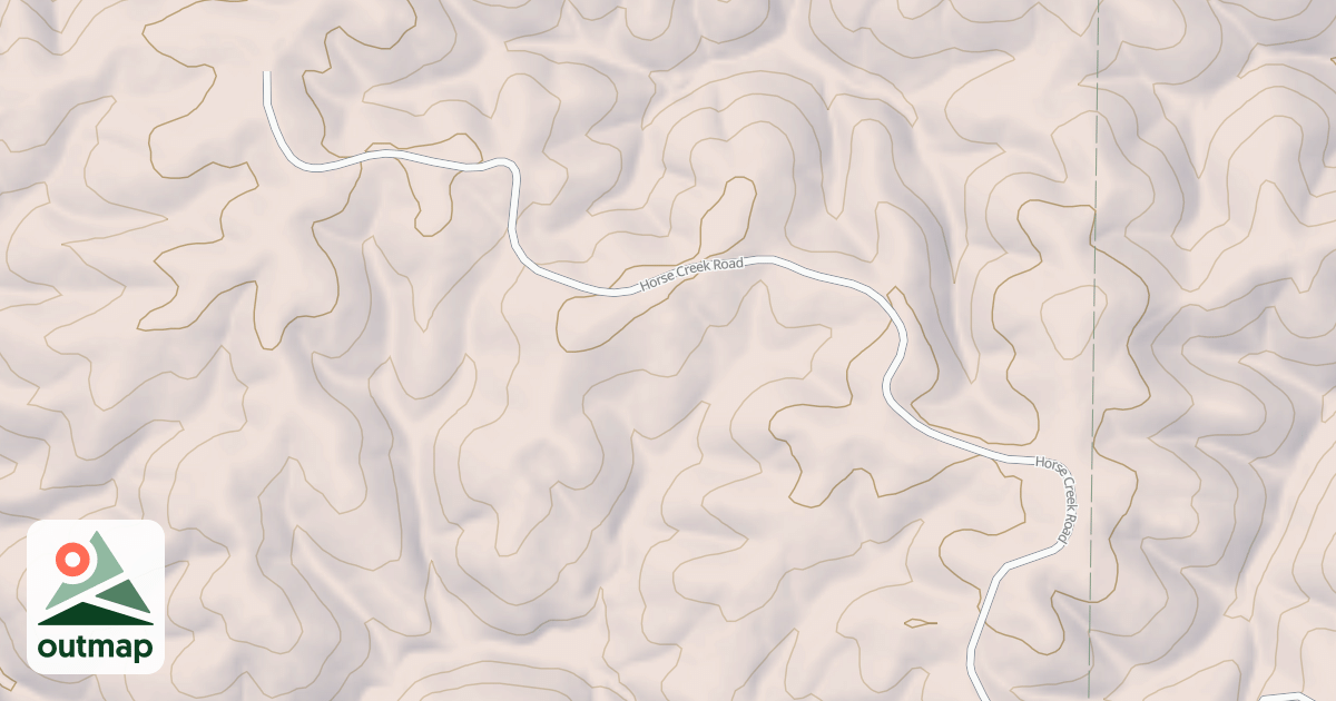 Map of HORSE CREEK (G)