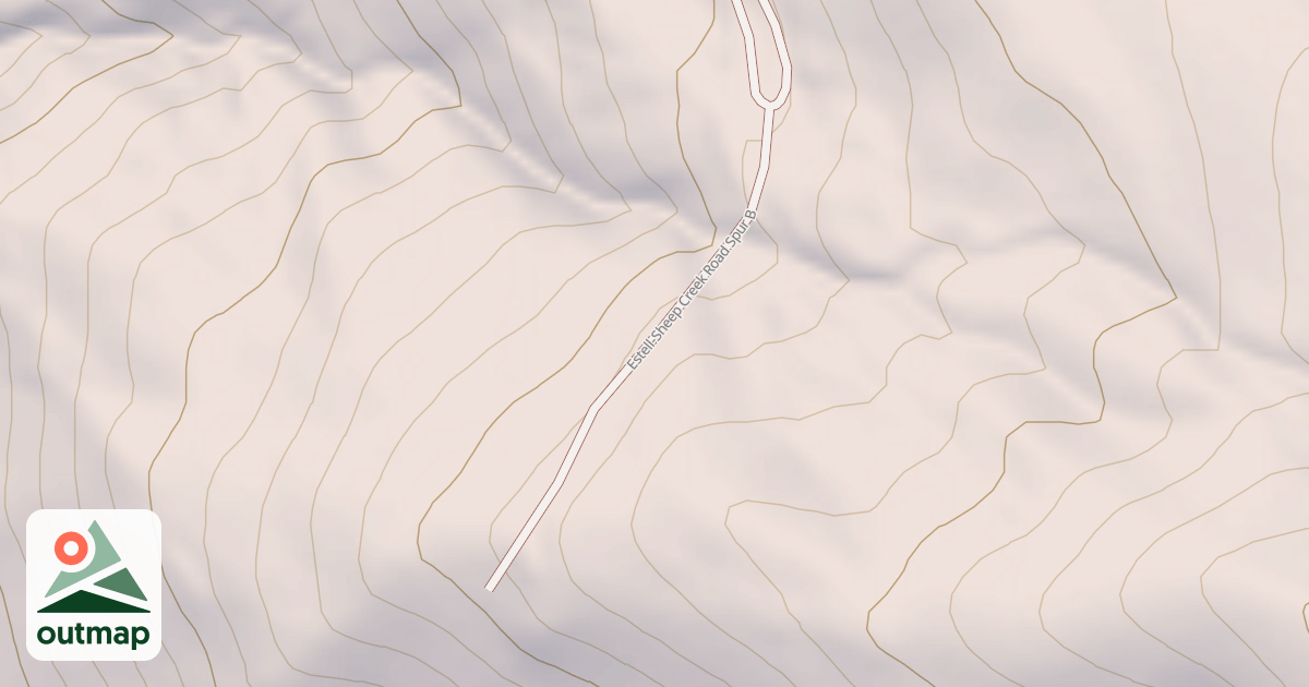 Map of ESTELL-SHEEP CREEK SPUR B