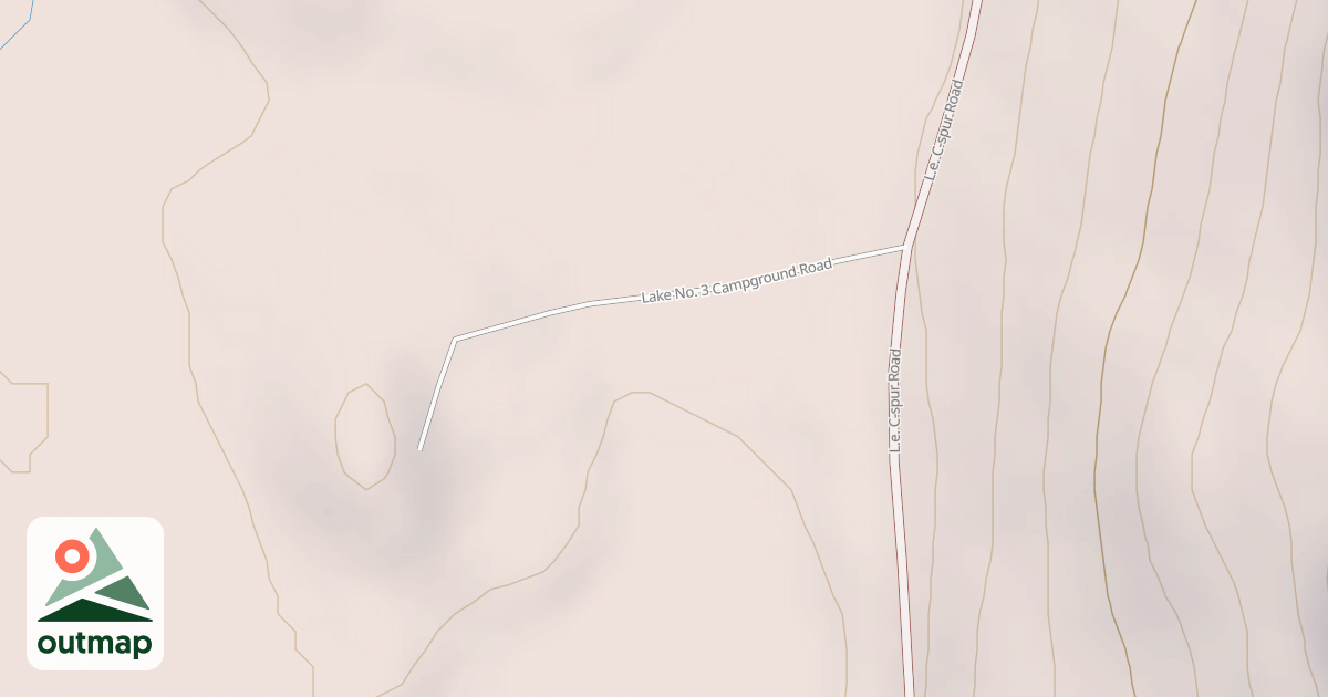 Map of LAKE NO. 3 CAMPGROUND