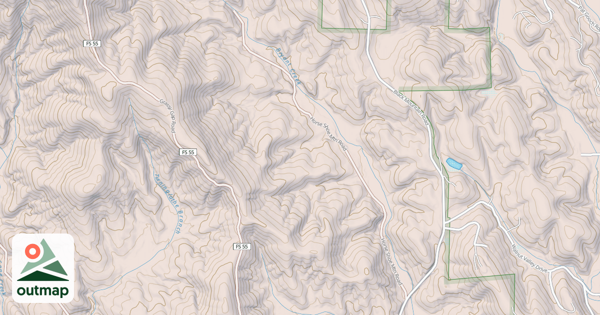Map of S.BRYANT CREEK