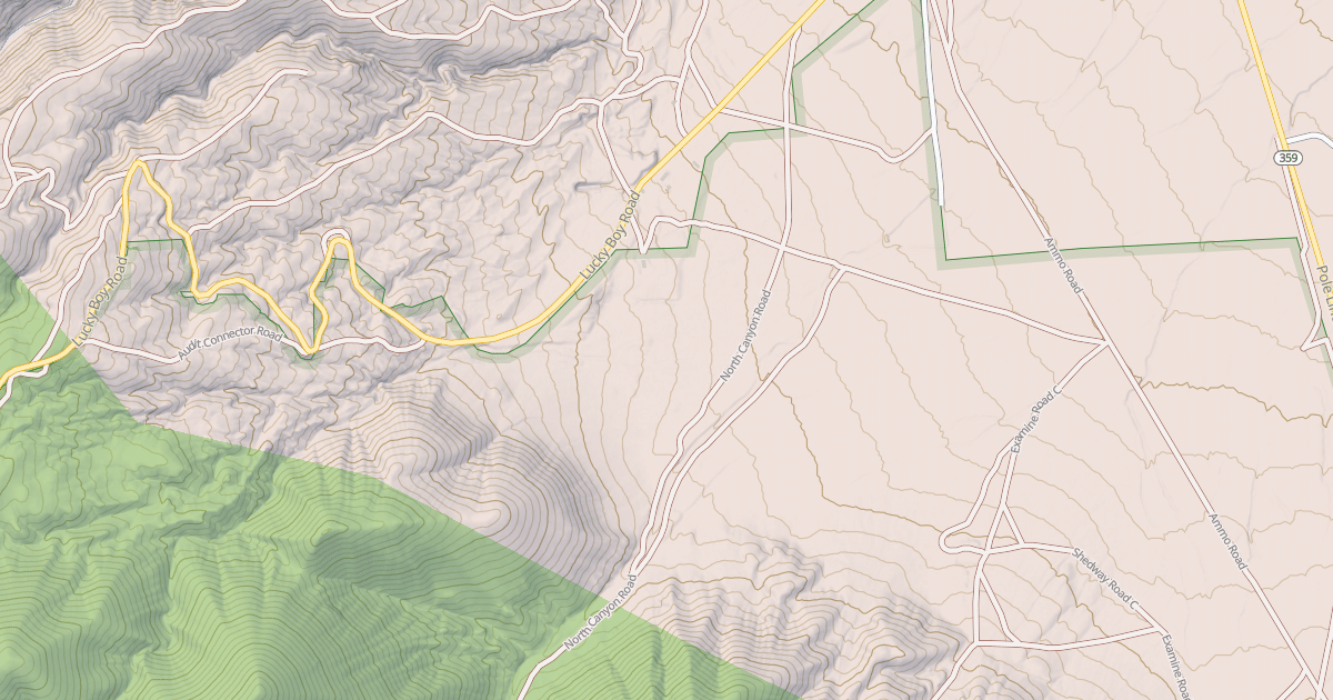 Map preview of NORTH CANYON ROAD