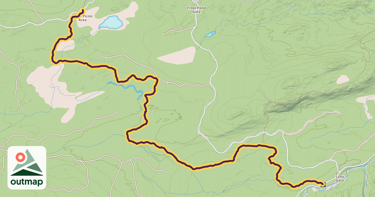 Map of Wadleigh Brook Trail