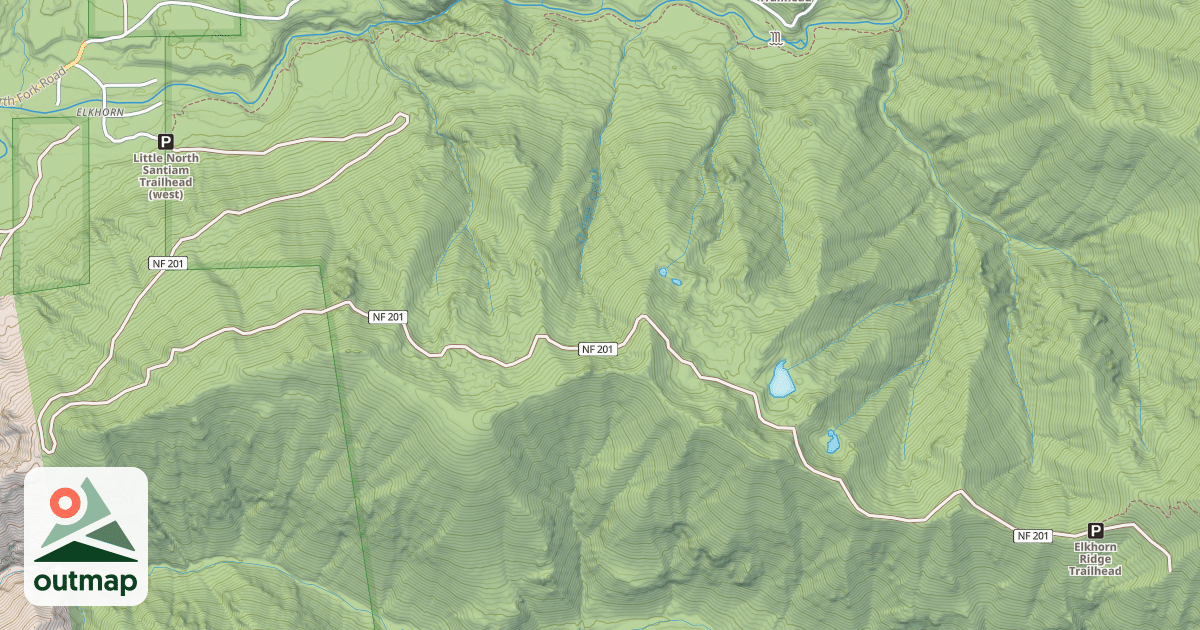 Map of ELKHORN RIDGE ROAD