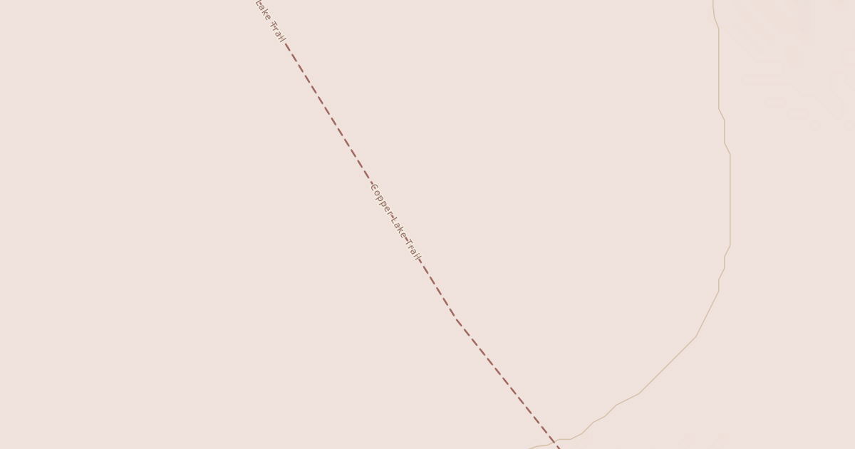 Map preview of Copper Lake Trail