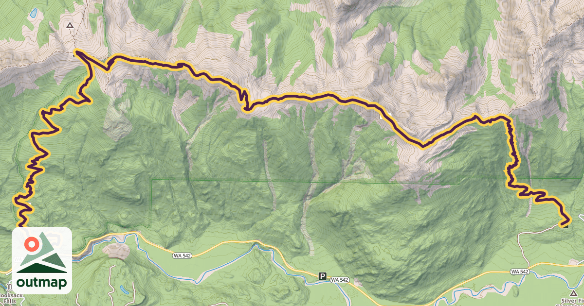 Map of High Divide Trail