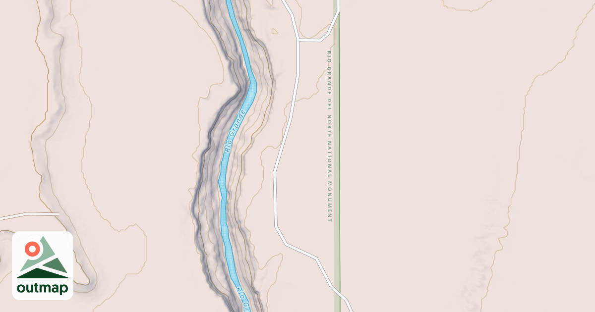 Map of East Rim Trail