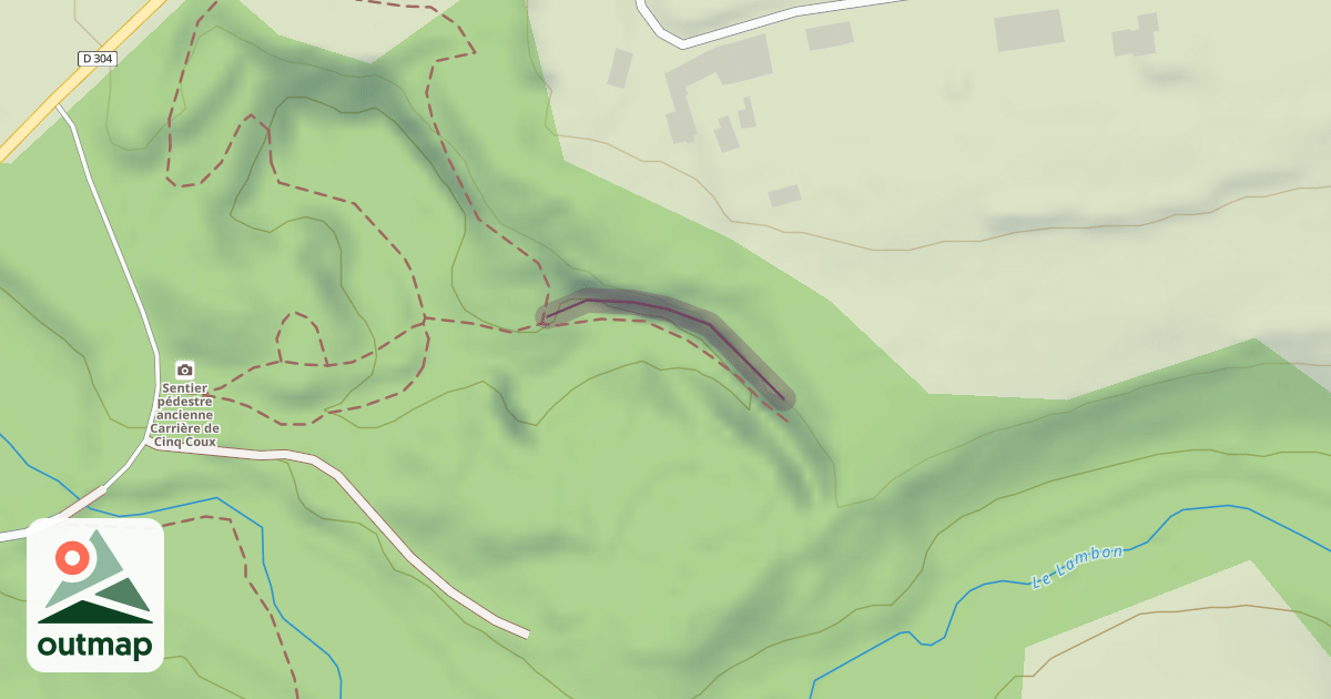 Map of Carrière de Cinq Coux