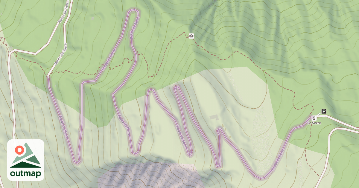 Map of Route du Serre