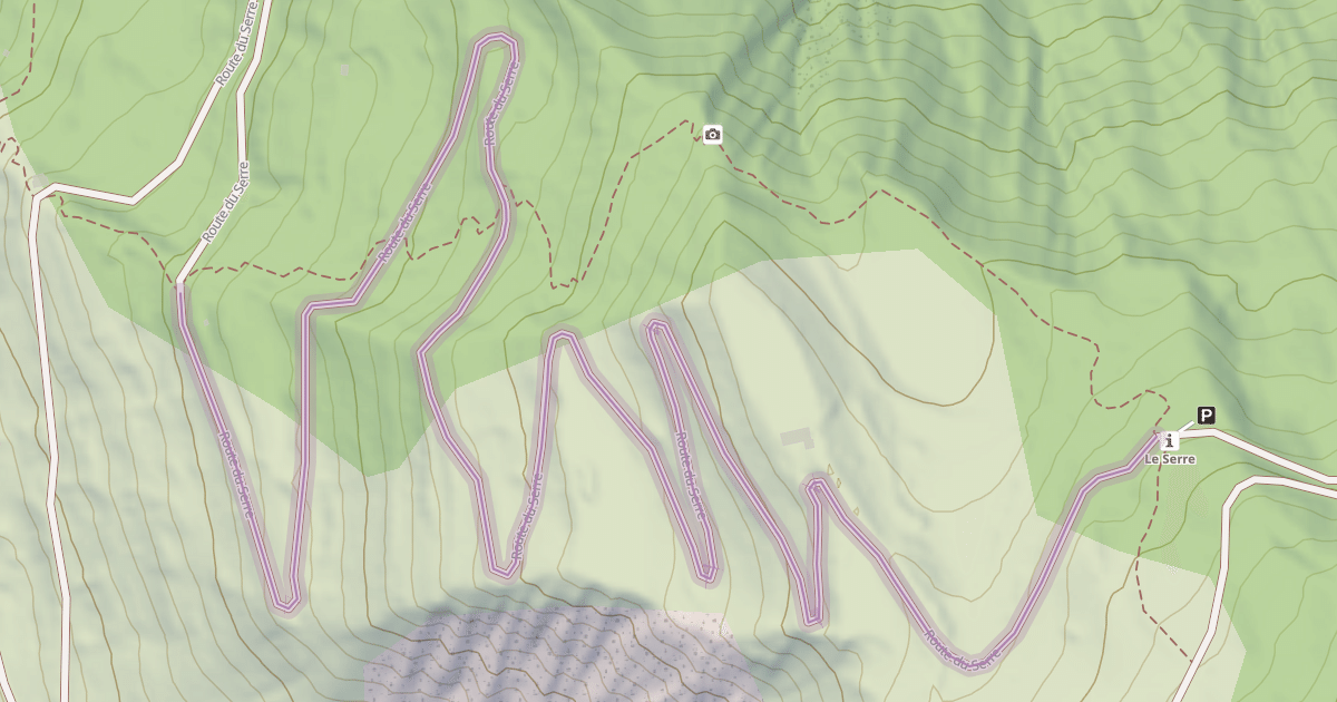 Map preview of Route du Serre