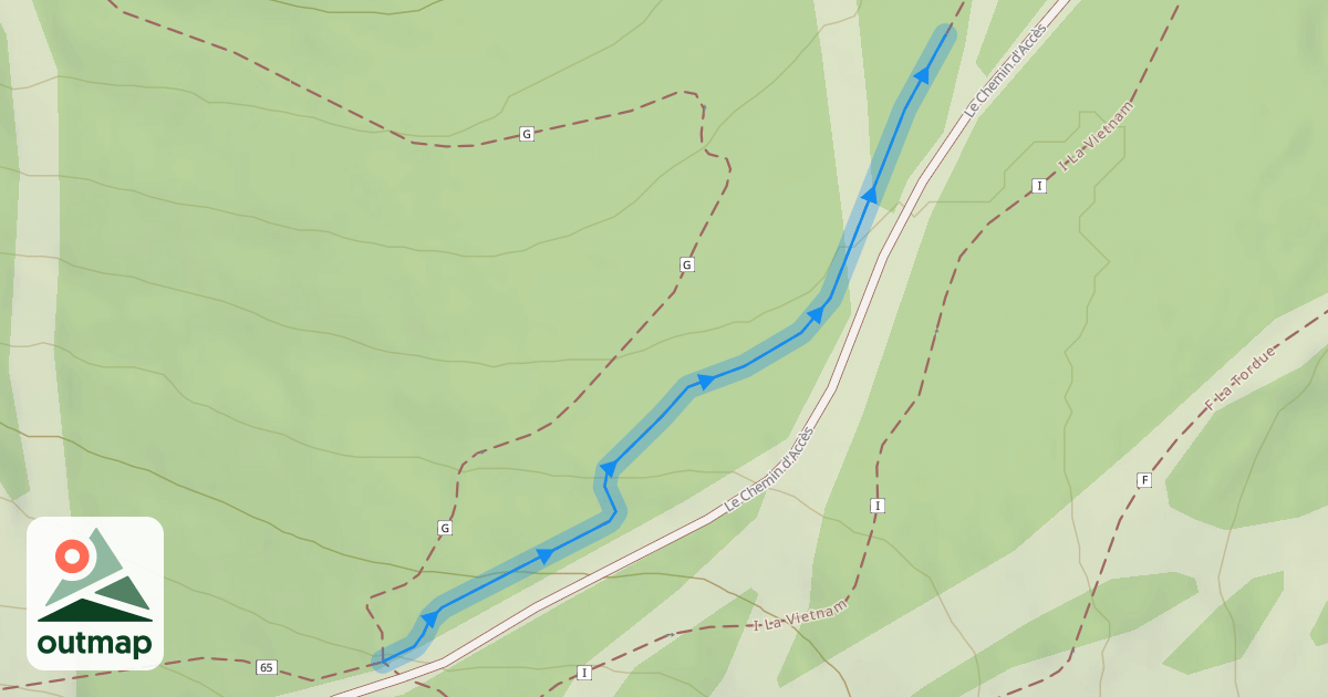 Map of 65 La Baptême