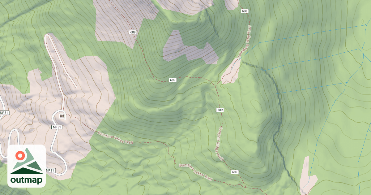 Map of Canyon Ridge