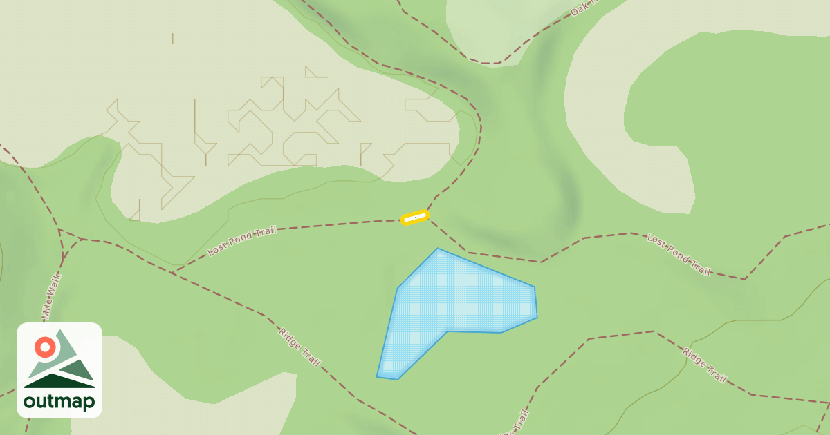 Map of Lost Pond Trail