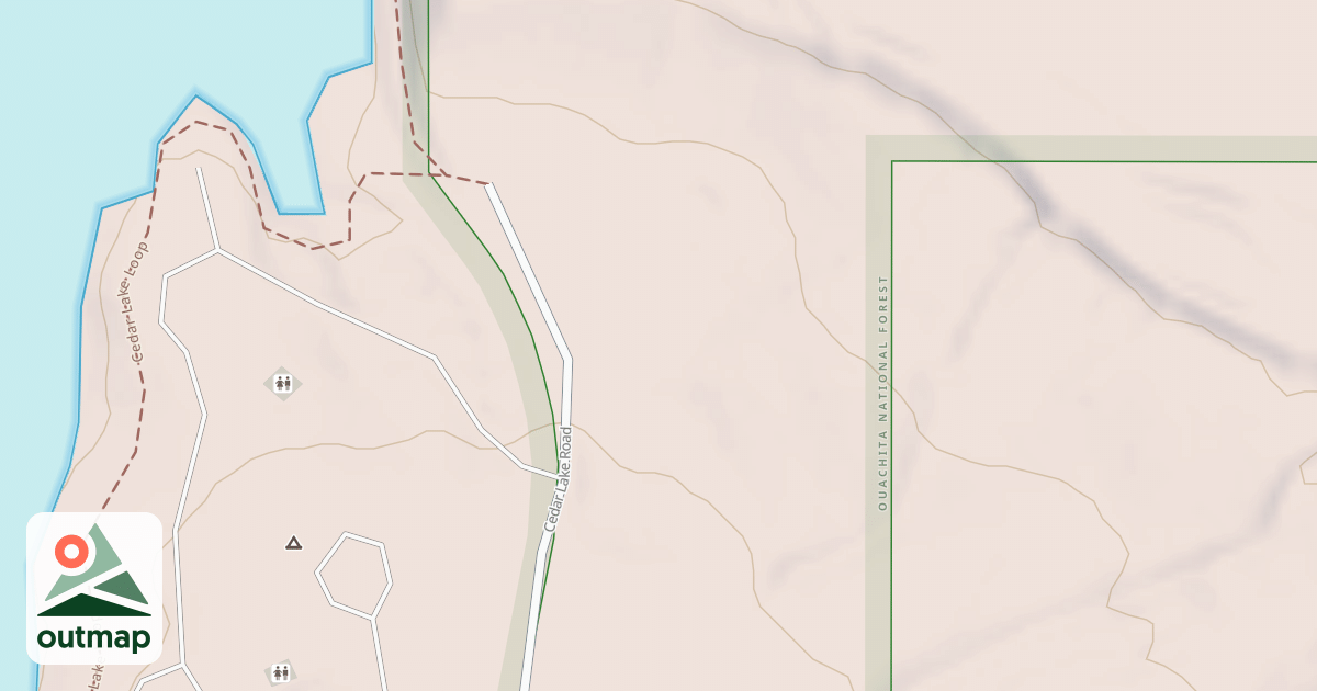 Map of CEDAR LAKE STP