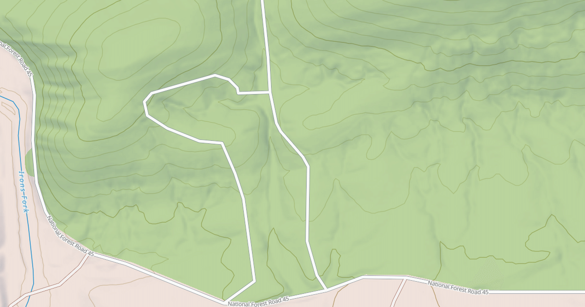 Map preview of USFS National Forest System Roads {0DFEAB3D-58B5-4E29-97A1-CE8B6E1B7265}