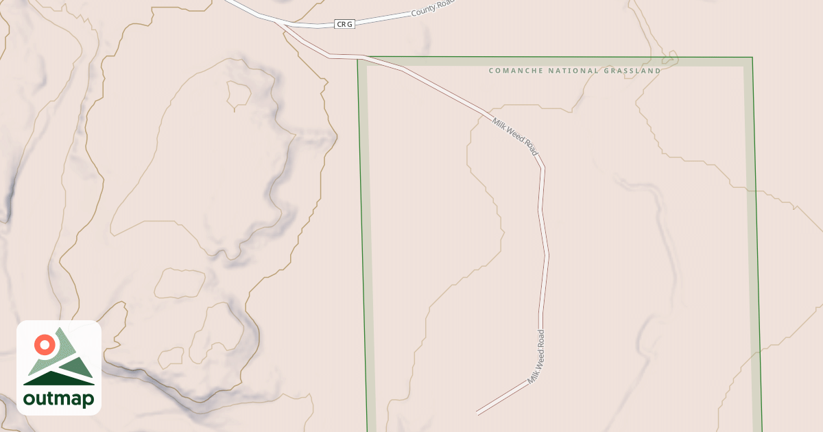Map of MILK WEED