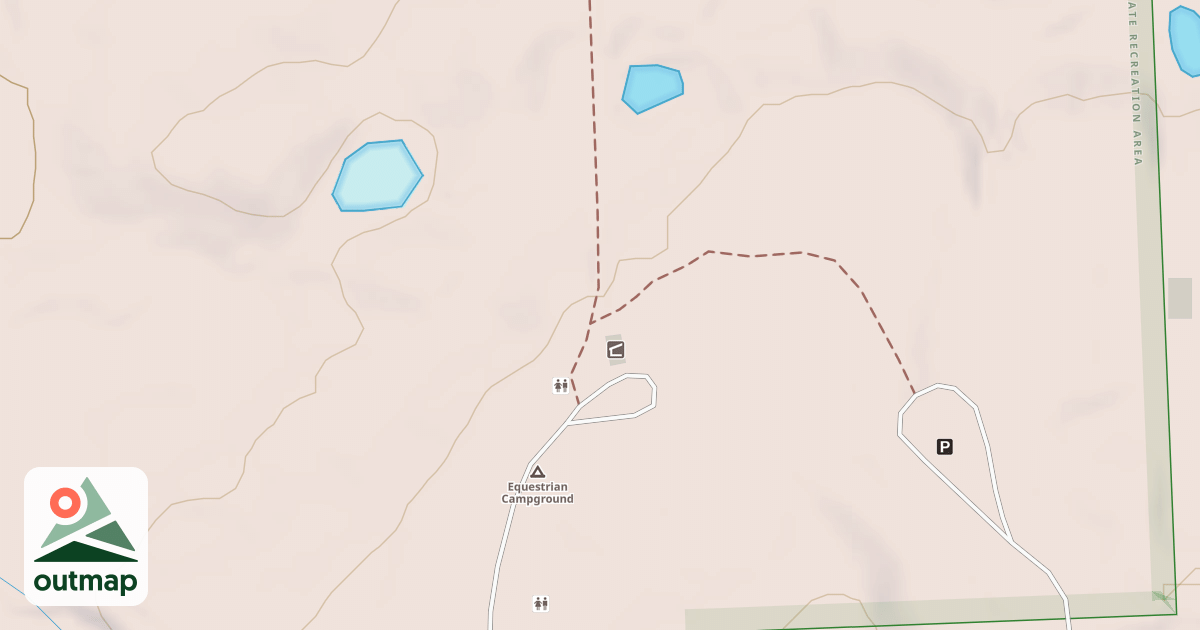 Map of Ortonville Rec. Area Snowmobile Trail;ortonville Rec. Area Equestrian Trail
