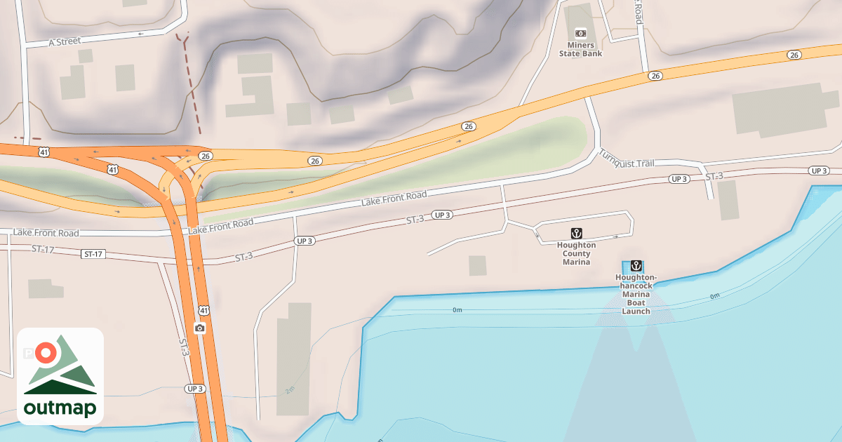 Map of Lake Linden Route