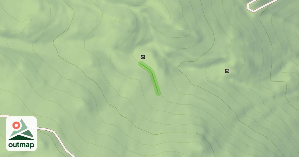 Map of Chair 3 access trail