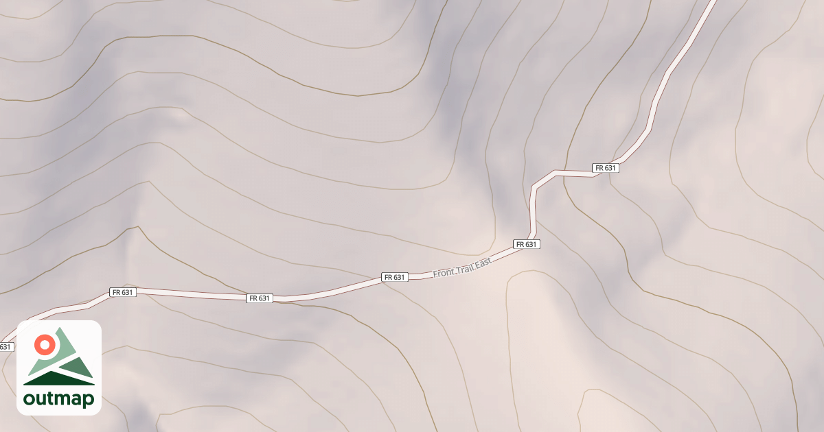 Map of FRONT TRAIL EAST - ATV