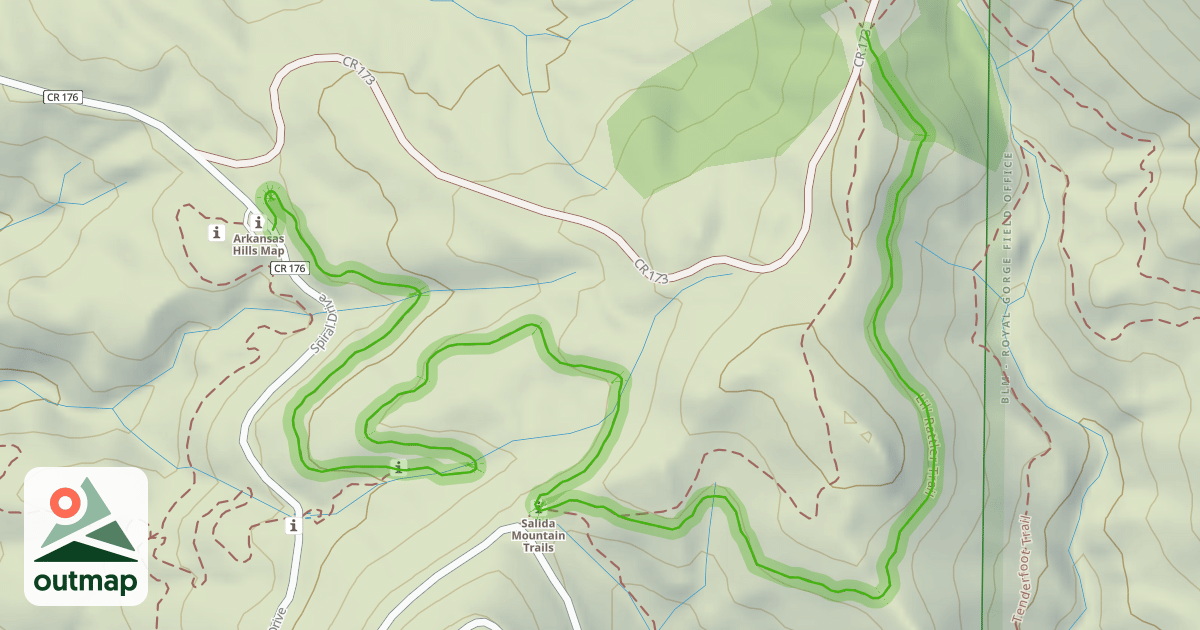 Map of Lil' Rattler Trail