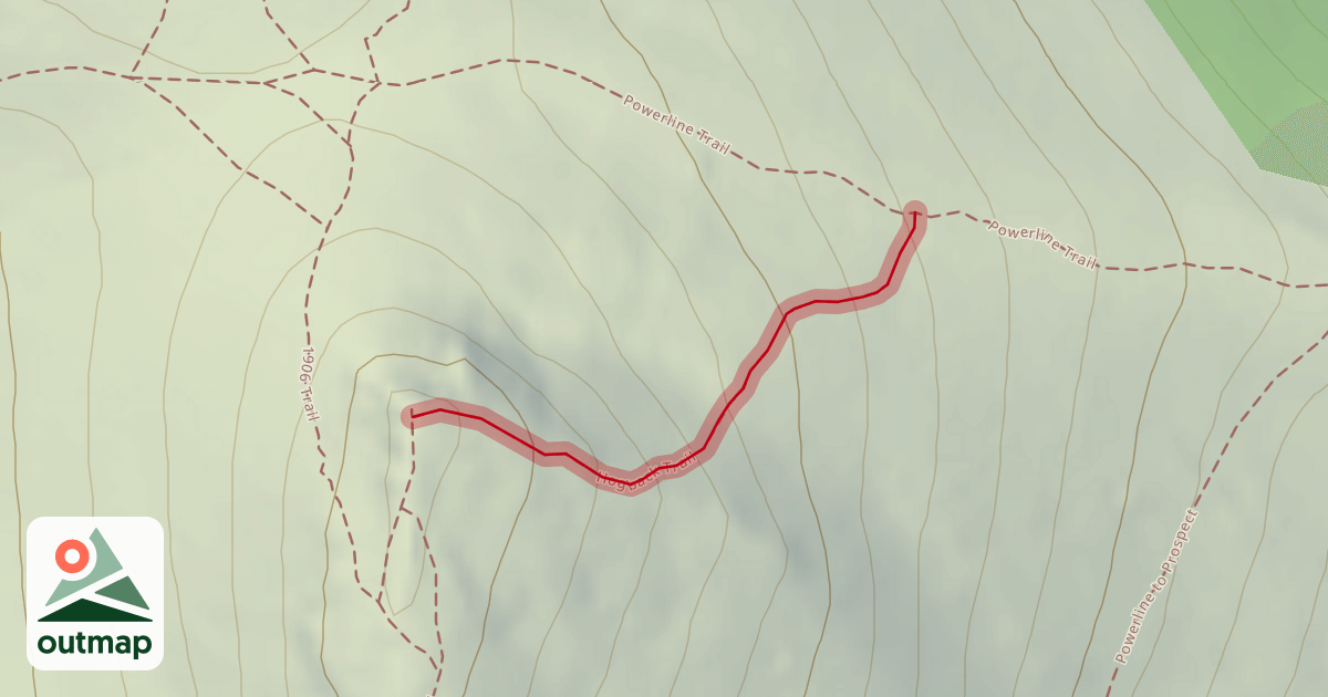 Map of Hogback Trail
