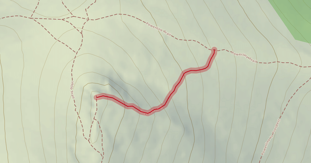 Map preview of Hogback Trail