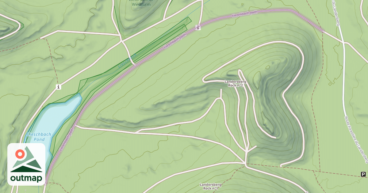 Map of Lieschbach path