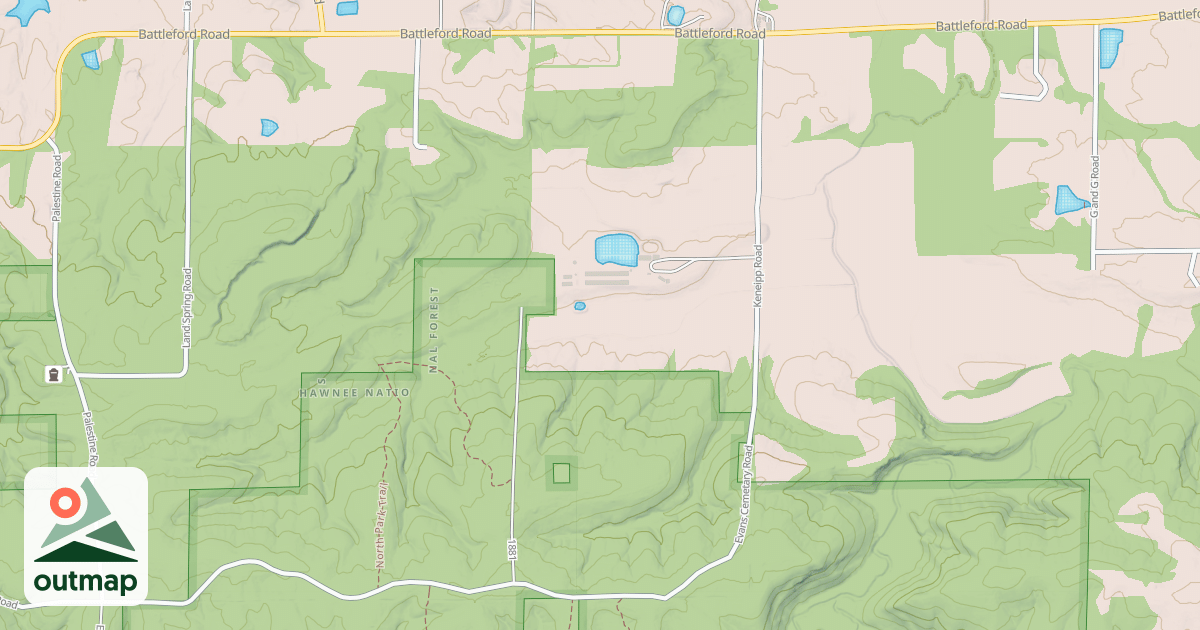 Map of BATTLE CREEK RD
