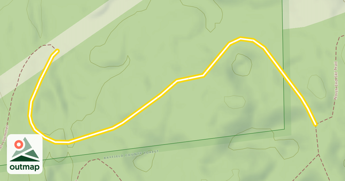 Map of Short & Fat/Birkebeiner Trail