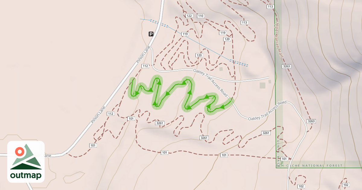 Map of Buckaroo Trail