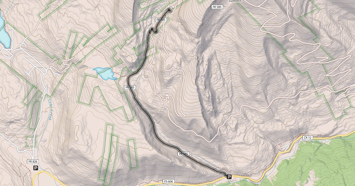 Map preview of Gunsite Pass Road