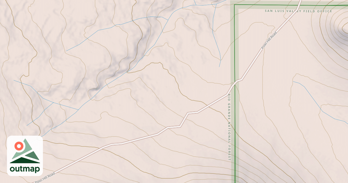 Map of POSO HILL