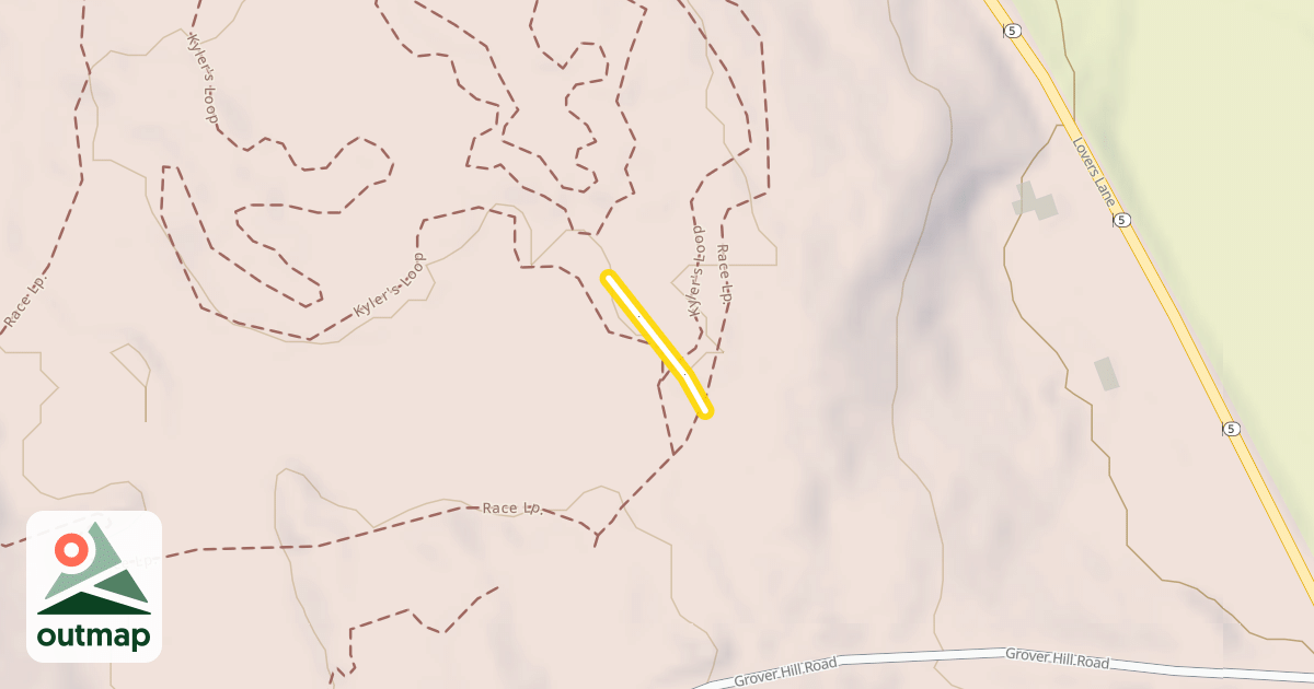 Map of Pine Hill Lower Figure 8 Loop