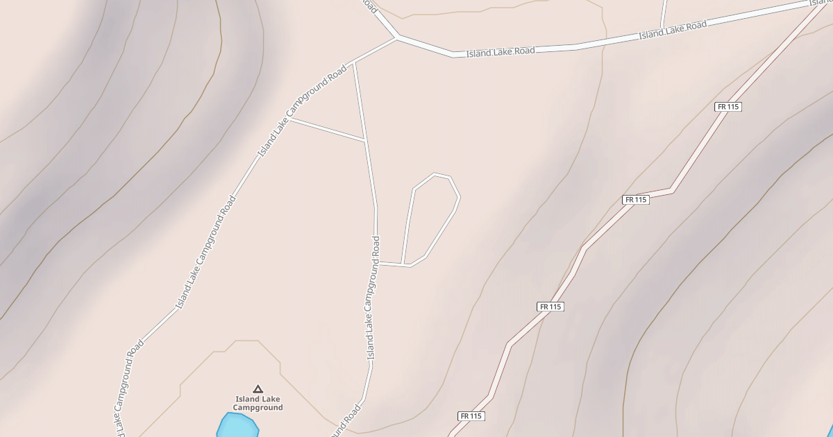Map preview of ISLAND LAKE CG SPUR LOOP