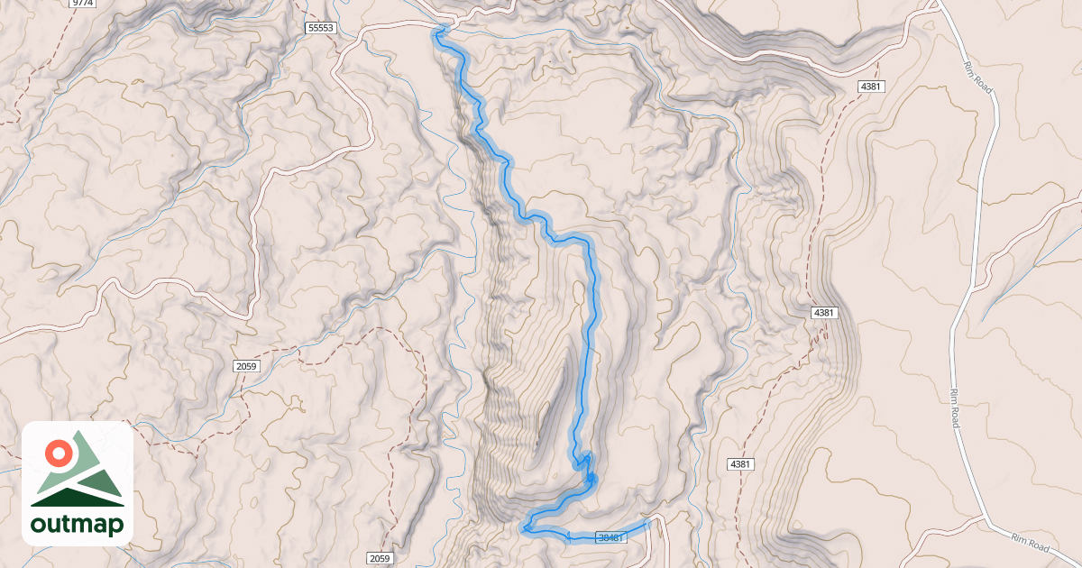 Map of Coyote Ridge Trail