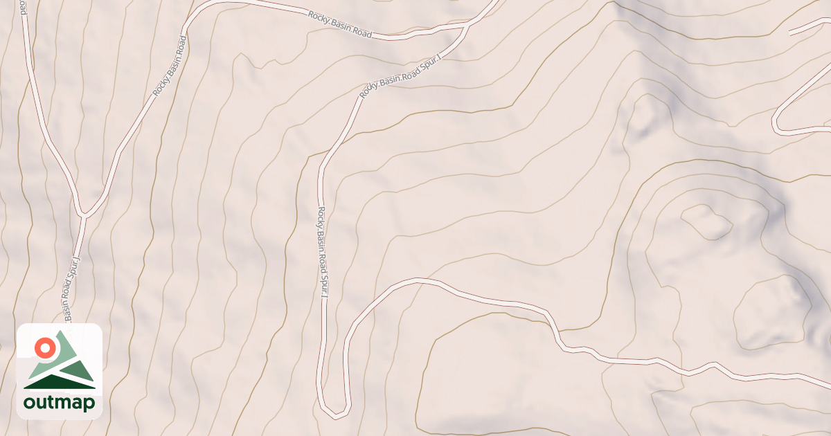 Map of ROCKY BASIN I SPUR