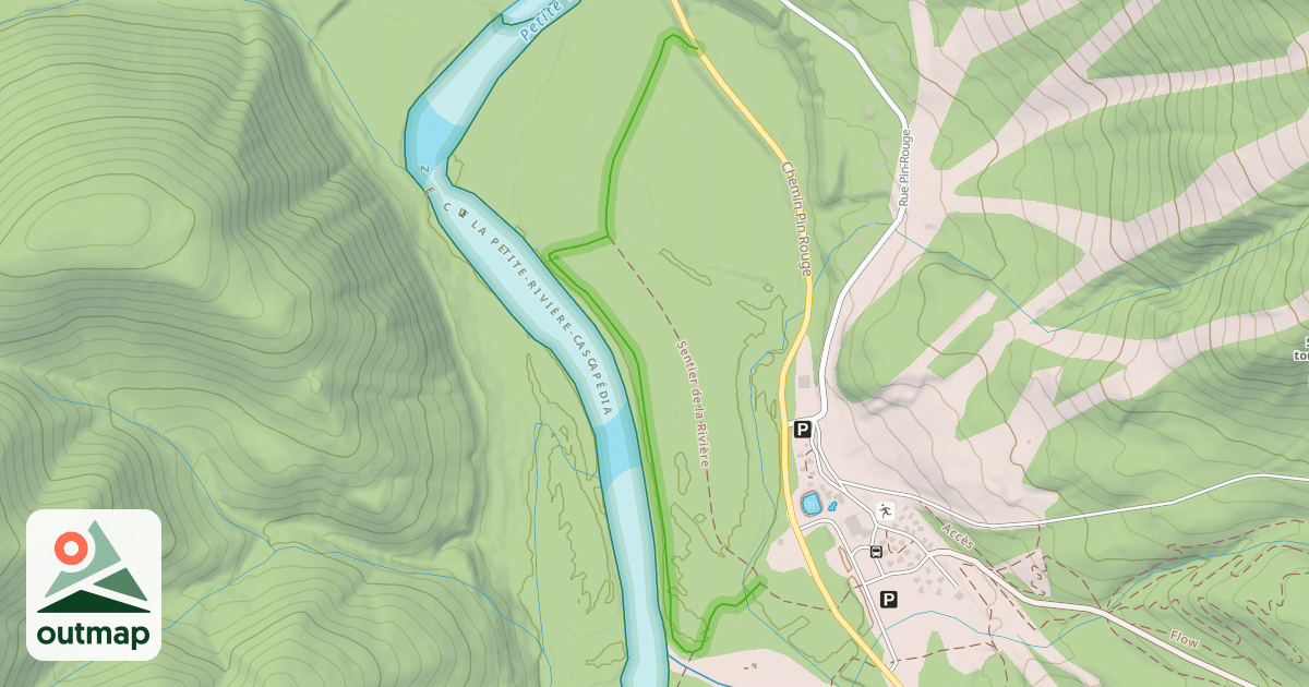 Map of Sentier de la Rivière