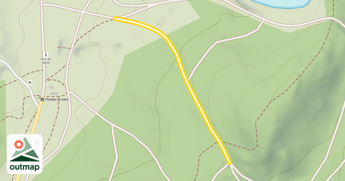 Map of Petite Scandinave - Combe Crause / Gève