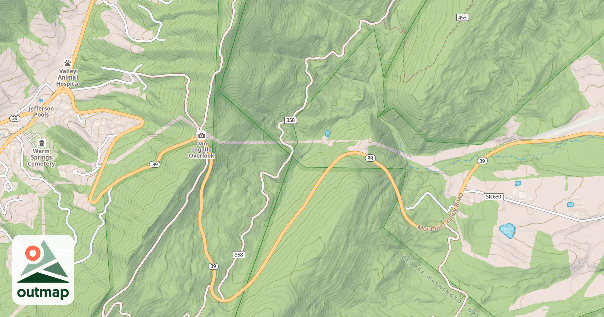 Map of JORDAN RUN
