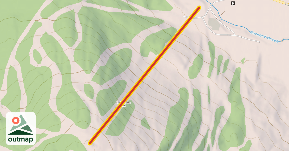 Map of 2000' Quad Chair 1