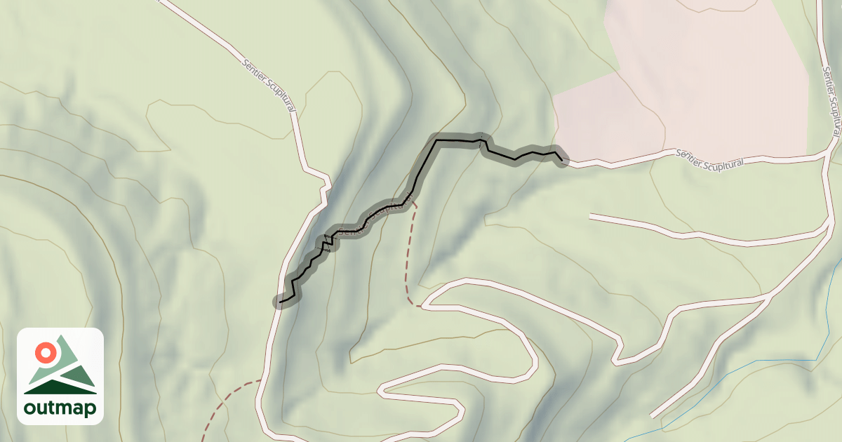 Map of Sentier Scupltural