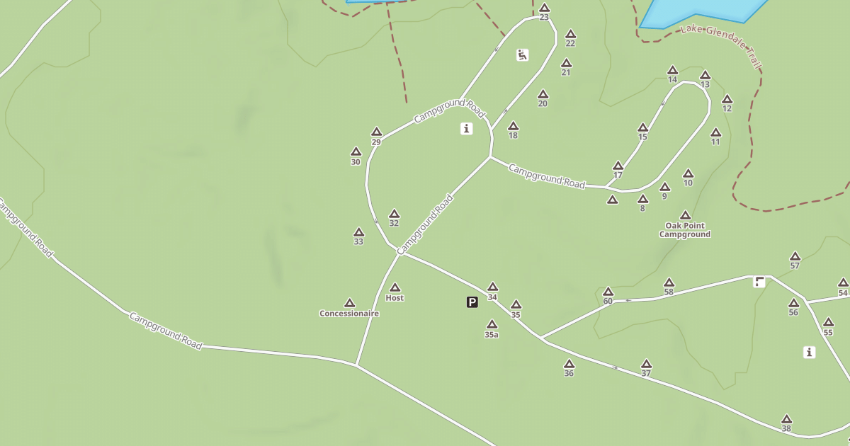 Map preview of OAK POINT