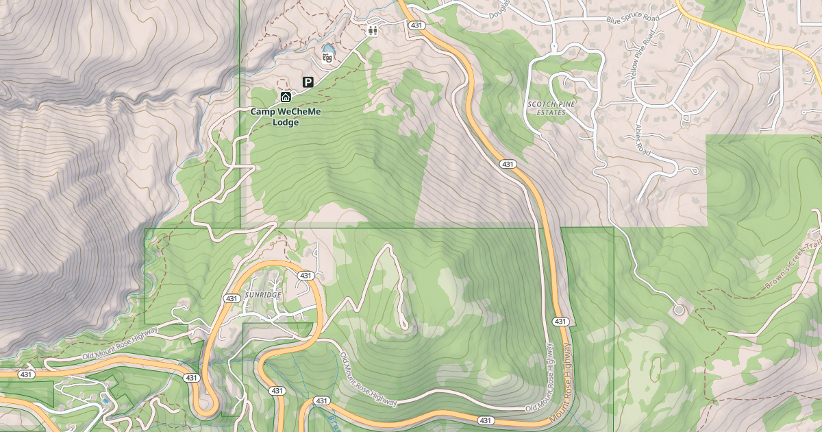 Map preview of INCLINE ROAD