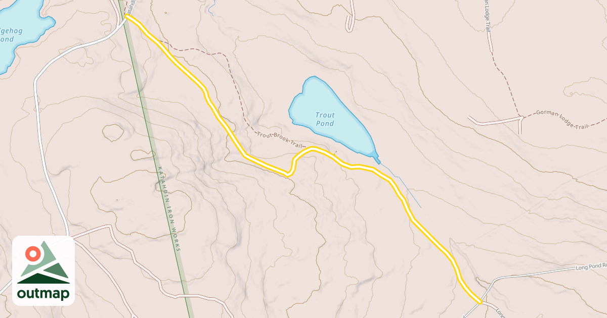 Map of Trout Brook Trail
