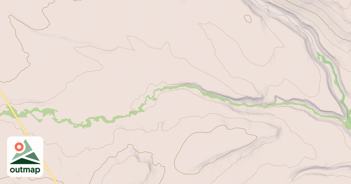 Map of CABIN CREEK EAST