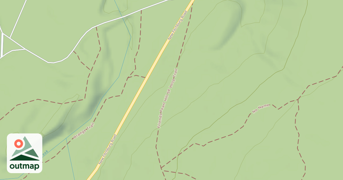 Map of Friends Pearl Hill SP Loop Trail